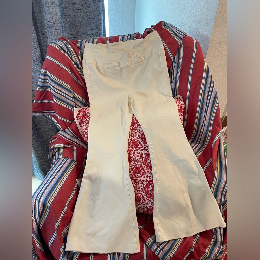 Free People Venice Beach Pants Women's Size 31 High Rise Flare Boho Festival